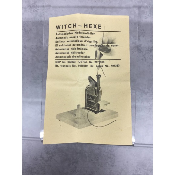 Vintage Witch Needle Threader w/ Box and instructions - Picture 8 of 8